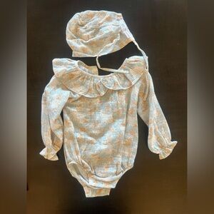 Zara onesie with bonnet